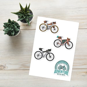 Bike Bikepacking Sticker sheet