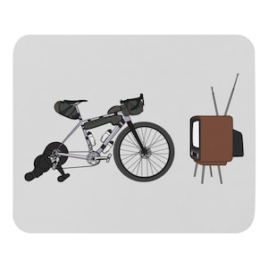 Bike Indoor (Gravel Bikepacking) Trainer Zwift Mouse pad