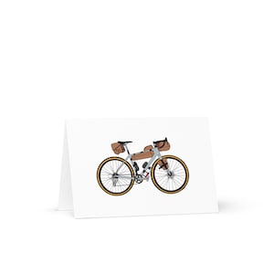 Fahrrad - Radfahren - Bikepacking Grußkarte