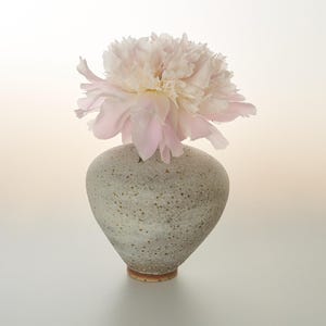 Handmade Ceramic Vase: Japanese Style Speckled Glaze