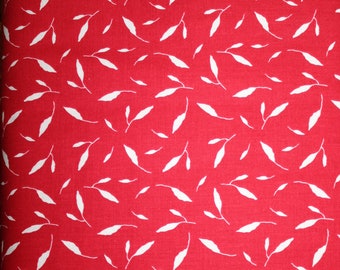 Red Hot Leaves Red by Riley Blake Designers Yardage  Sold by the 1/2 yard