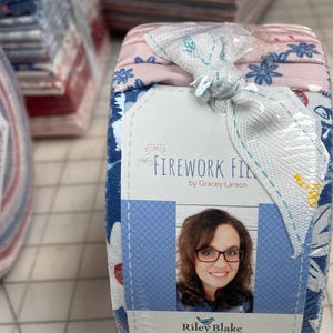 Firework Fields by Gracey Larson for Riley Blake Designs (Fat Quarter, 10" Stacker, Rolie Polie)