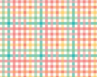 Gingham Cottage Multi Colored Gingham Yardage Fabric by Heather Peterson for Riley Blake Designs  Sold in 1/2 yard increments