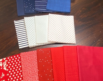 Red White and Blue by Riley Blake Designs 10” Stacker