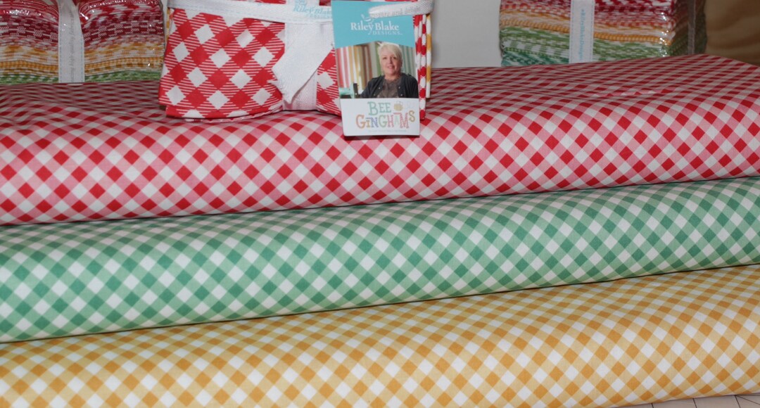 Bee Gingham Fabric by Lori Holt - Riley Blake Designs..(1/2 Yard) - Etsy