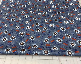 Bright Stars Floral Blue Fabric by Teresa Kogut for Riley Blake Designs ...Yardage..Sold in 1/2 yard increments