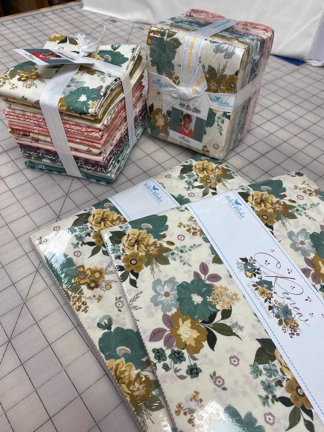 Renew Fat Quarters and Stackers Precuts by Sandy Gerais for Riley Blake ...
