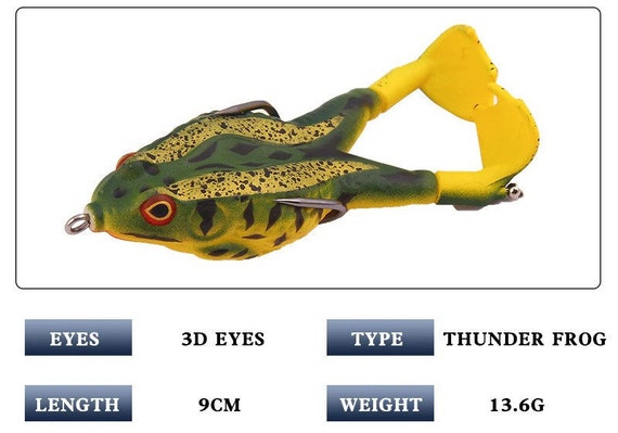 Buy Handmade Fishing Lure Frog Topwater Lure Bass/snakehead Pike High  Splash Bait Crankbait Bass Pike Perch Frog Bait Frog Lure Fishing Lure  Online in India 