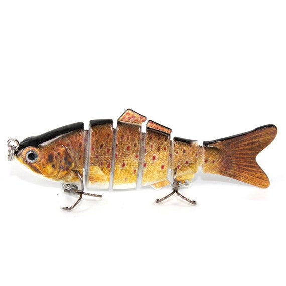 Handmade Jointed Fishing Lure Crankbait Swimbait Life-like Swim Action  Fathers Day Gift Dad Husband Boyfriend Hard Bait Pike Bass Perch 