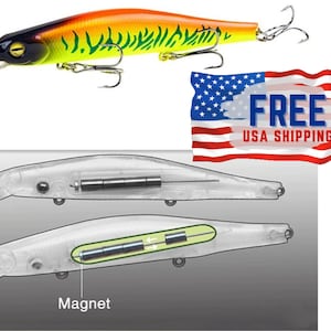Handmade Magnet Weight crankbait Fishing lure crank bait sinking lure fishing fan gift fishing bait musky lunge pike zander bass perch