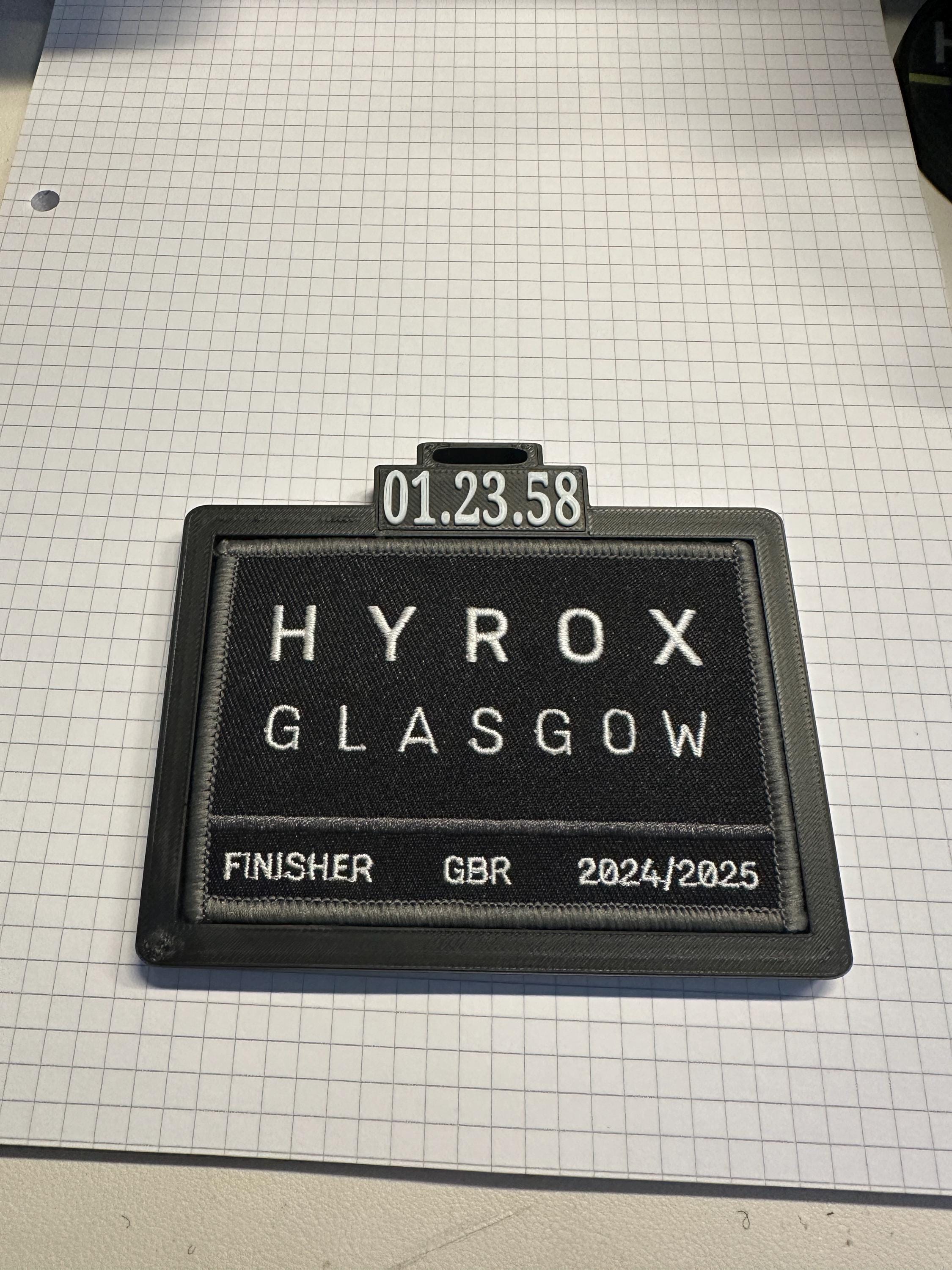HYROX Patch Holder for Bag With Completion Time - Etsy