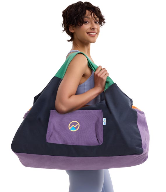 Aozora Yoga Mat Bag Large Yoga Mat Tote Sling Carrier With Pockets Fits Mats With Multi-Functional Storage Pockets Light And Durable (Celestial