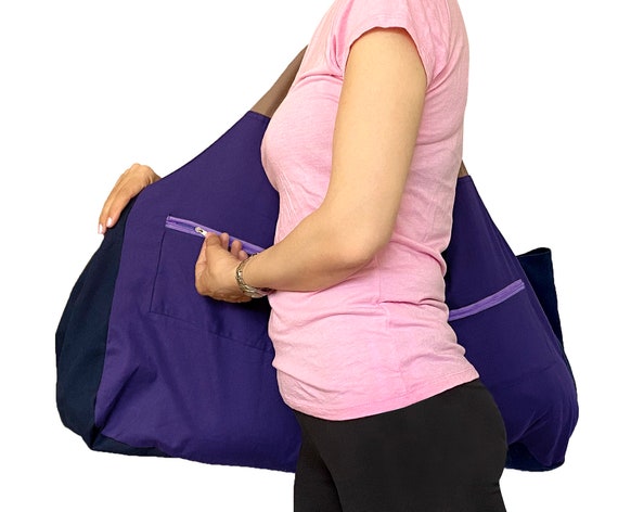 Buy Large Yoga Mat Bag Carrier for Yoga Mats, Yoga Bolster, Yoga Block,  Workout Stuff, Thick, 12 Oz Canvas Exercise Yoga Tote 4 Zipper Pockets  Online in India 