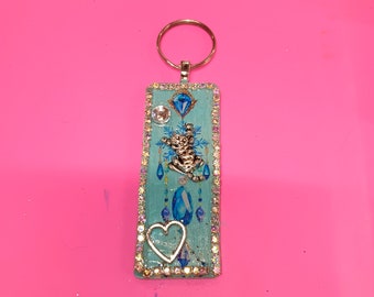 cute one a kind purse charm keyring