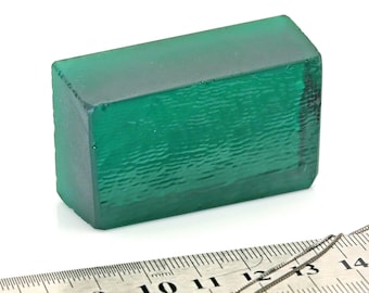 Raw Emerald Green Medium Nano Crystal Synthetic Gemstone Artificial Heat Resistant Faceting Rough (#GrM-C, Cut size 2-20mm )