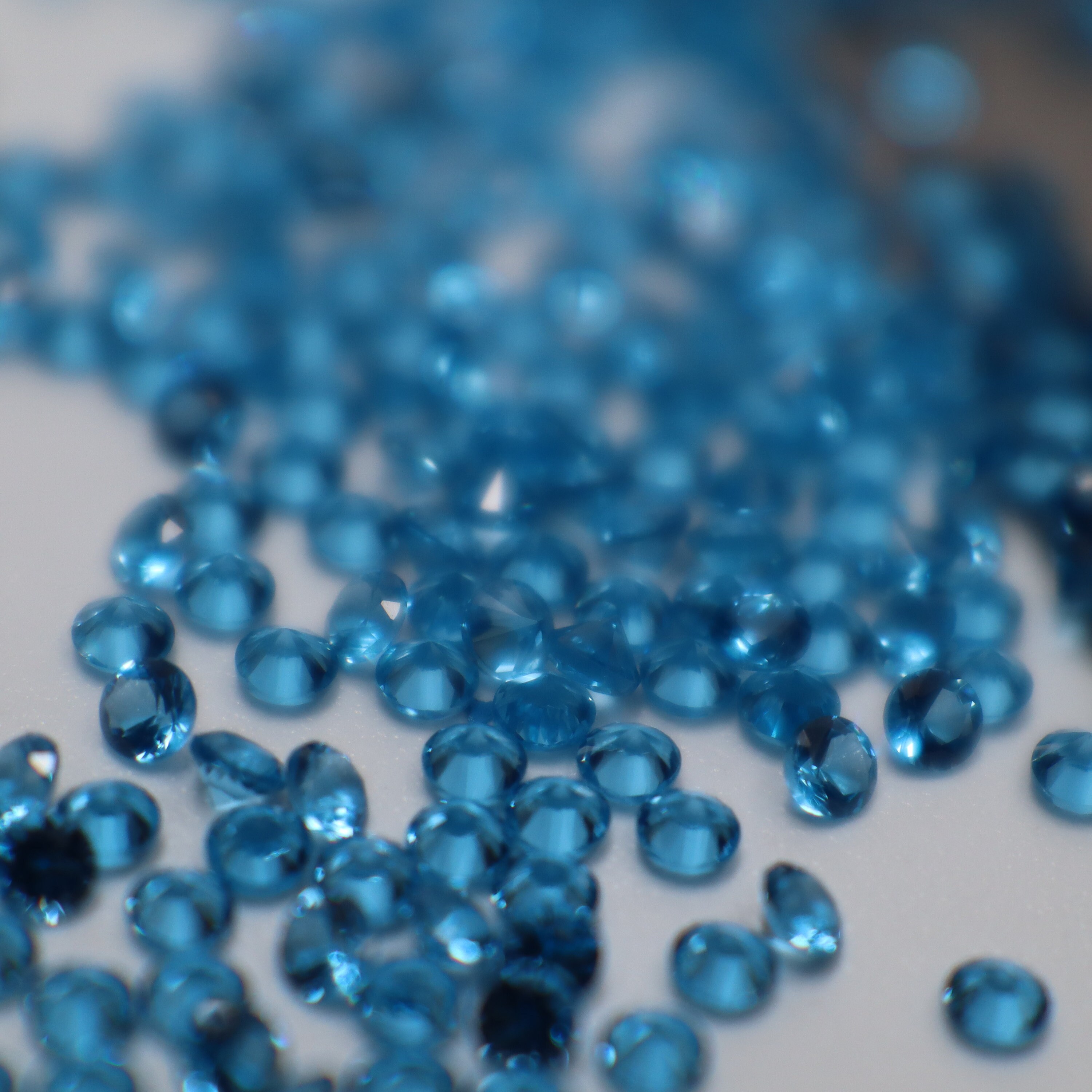 Topaz Blue Lab Created loose Gemstones Crystals for Jewelry Etsy