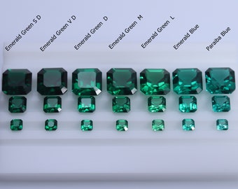 4x4mm-10x15mm Excellent Step Octagon Cut Very Dark Emerald
