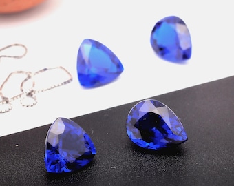 Trillion intensiven blauen Saphir Nano hitzebeständige künstliche Sapphire Lab lose Edelstein 3 mm-10 mm