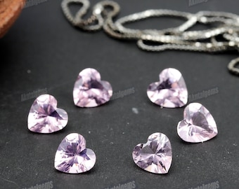 Herz Turmalin rosa, Spinell rosa Nano Kristall hitzebeständige synthetische Loos Edelstein Pk7, Pk5