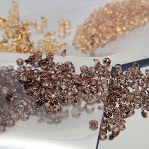 Round Brown Nano Crystal Gemstone: Heat Resistant Lab Stone (1.0-3.0mm)