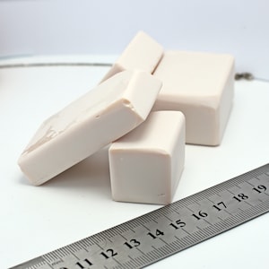 Rough Opaque Ivory Fossil Jasper Nano Crystal Faceting Grade Synthetic Jasper Heat Resistant Stone