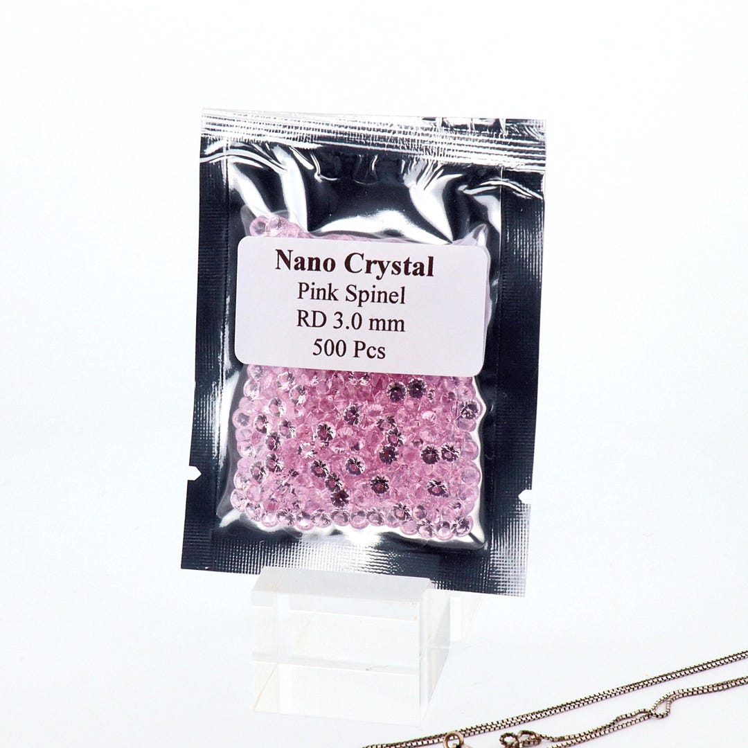 Round Spinel Pink Nano Crystal Heat Resistant Artificial Lab Spinel ...