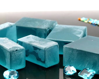Rough Paraiba Tourmaline Neon Blue Light Nano Crystal Heat Resistant synthetic Tourmaline Raw Loose Stones