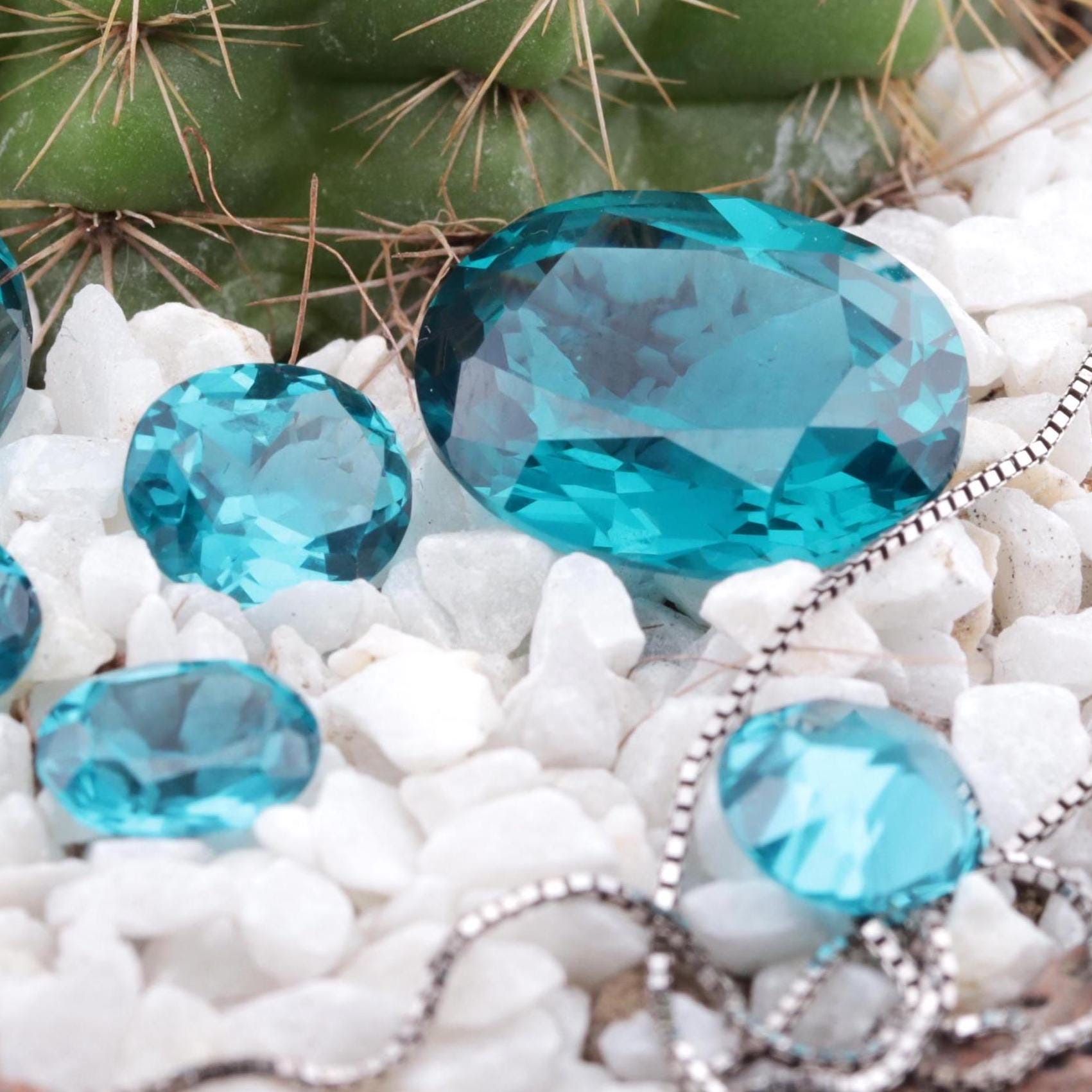 オーバルティールブルートルマリンナノクリスタル耐熱人工トルマリン