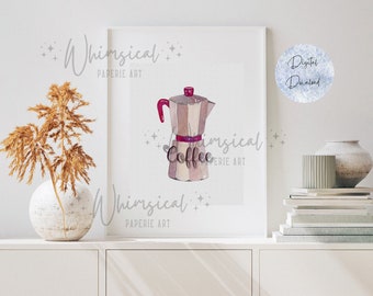 Coffee Wall Art Printable, Coffee Kitchen Decor, Coffee Wall Decor Printable, Coffee Lover Gift, Coffee Home Decor, Valentine Gift for Her