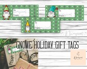 Printable Christmas Gift Tags, Gnome Gift Tag, Holiday Gift Tags, To and From Labels, Christmas Gift Labels, Bulk Gift Tags, Gnome Tags