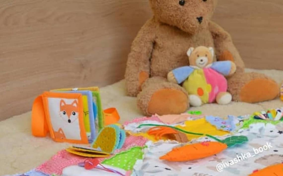 Baby soft playmat. The best tummy Time Mats. Etsy