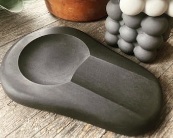 Handmade Ceramic Spoon Rest | Stoneware Utensil Rest | Spatula Rest ...