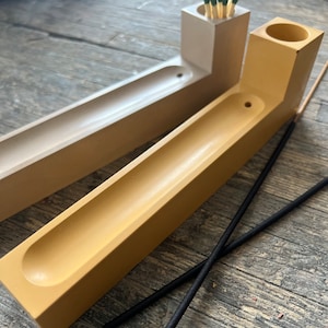 Concrete Incense Tray / Incense Holder / Incense / Cement Decor / Incense Holder / Match Holder