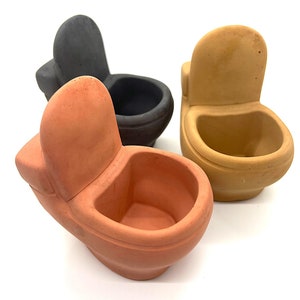 Concrete Planter / Palo Santo / Smudge Stick / Toilet/ Concrete / Air Plant Holder / Gift / Ashtray / Cement