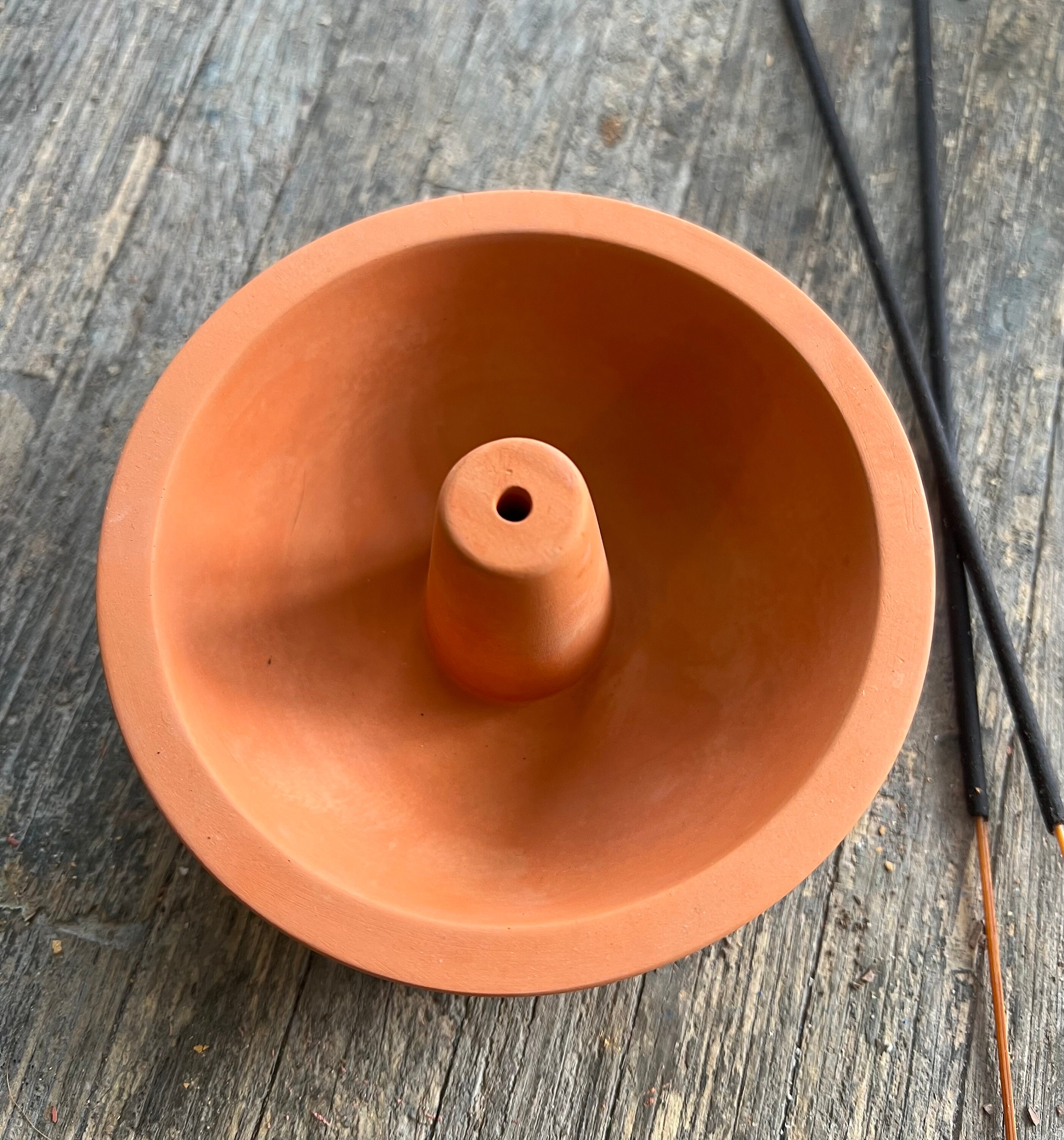 Concrete Incense Bowl/Cement Smudge Stick Holder Alter Decor
