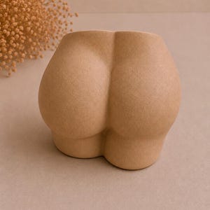Handmade Concrete Butt Vase / Desk Organizer / Cement Pencil Holder / Doctor Office Decor