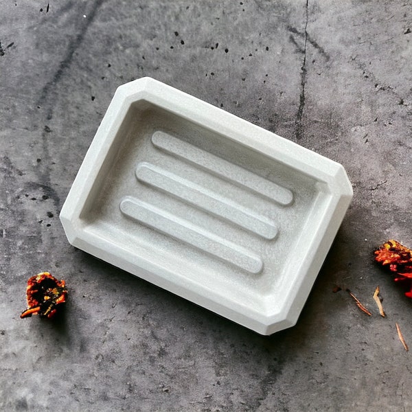 Concrete Soap Dish / Soap Bowl /  Mid Century Modern / Soap Holder / Modern Soap Dish /Bathroom Accessories / Soap Tray