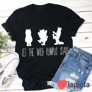 Let The Wild Rumpus Start Teacher T-Shirt, Funny Monster Shirt, Teacher Life Shirt, Kindergarten Shirt, Teacher Shirt, Gift For Teacher