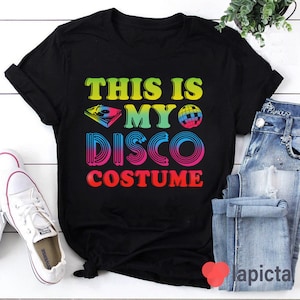 Dies ist mein Disco Kostüm T-Shirt, Disco Kostüm Shirt, Party Kostüm Shirt, Retro Shirt