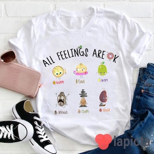 All Feelings Are Ok Teacher T-Shirt , Teacher Life Shirt, Kindergarten Shirt, Teacher Shirt, Gift For Teacher