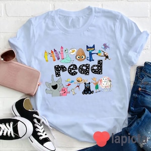 Read Children's Books Teacher T-Shirt, Teacher Life Shirt, Kindergarten Shirt, Teacher Shirt, Gift For Teacher image 4