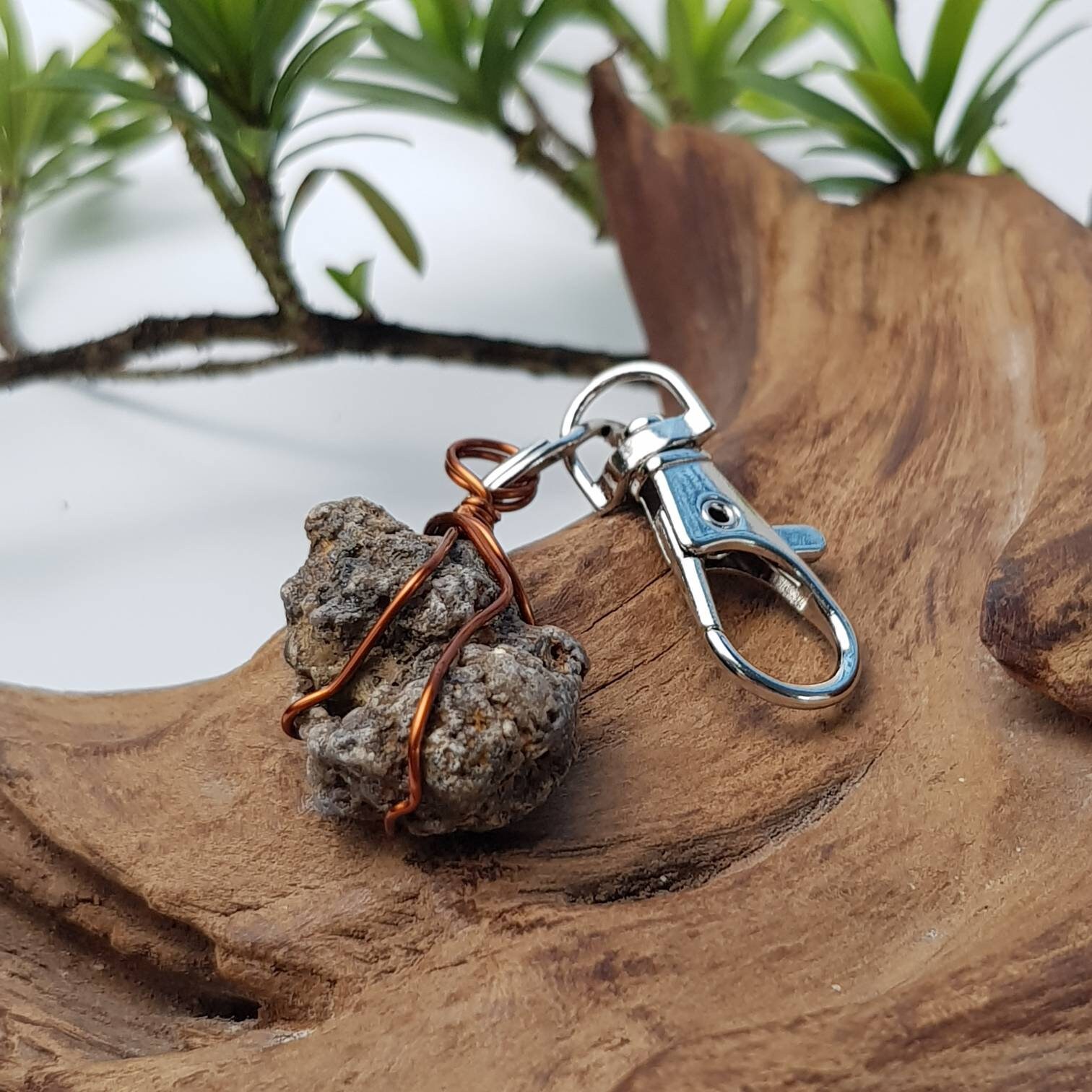 Raw Sapphire Keychain Etsy