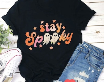 Stay Spooky Teacher T-Shirt, Spooky Shirt, Funny Halloween Shirt, Teacher Shirt, Gift For Teacher