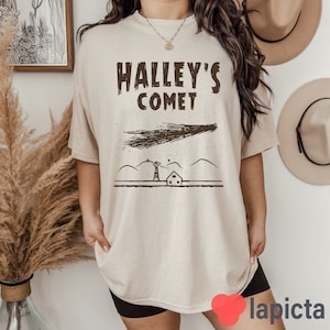 Halley&#39;s Comet T-Shirt, Funny Geek Shirt, Graphic Science Shirt, UFO Shirt