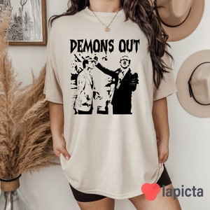 Occult Funny Dark Humor Unique Horror Movie T-Shirt, Demons Out Shirt, Weird Shirt