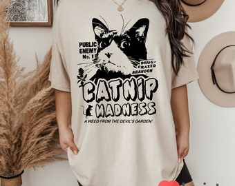 Cat NIP Madness T-Shirt, Funny Cat Shirt, Cat Lover Shirt, Gift For Cat Lover