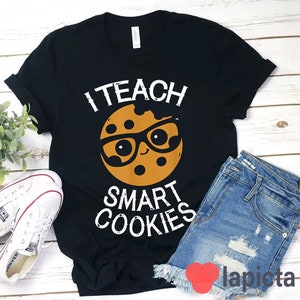 Ik leer slimme cookies T-shirt, leraar leven shirt, kleuterschool shirt, leraar shirt, cadeau voor leraar