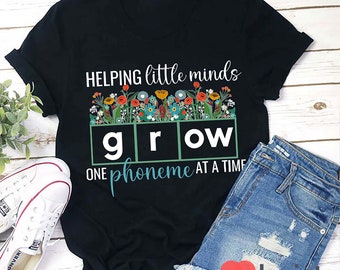 Help Little Minds Grow Teacher T-Shirt, Teacher Life Shirt, Kindergarten Shirt, Teacher Shirt, Gift For Teacher