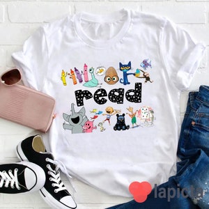 Read Children's Books Teacher T-Shirt, Teacher Life Shirt, Kindergarten Shirt, Teacher Shirt, Gift For Teacher image 3