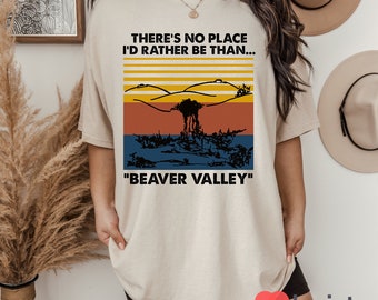 Non c'è posto che preferirei a Beaver Valley, maglietta Beaver Valley, maglietta offensiva, maglietta umoristica novità "Dire che la natura"